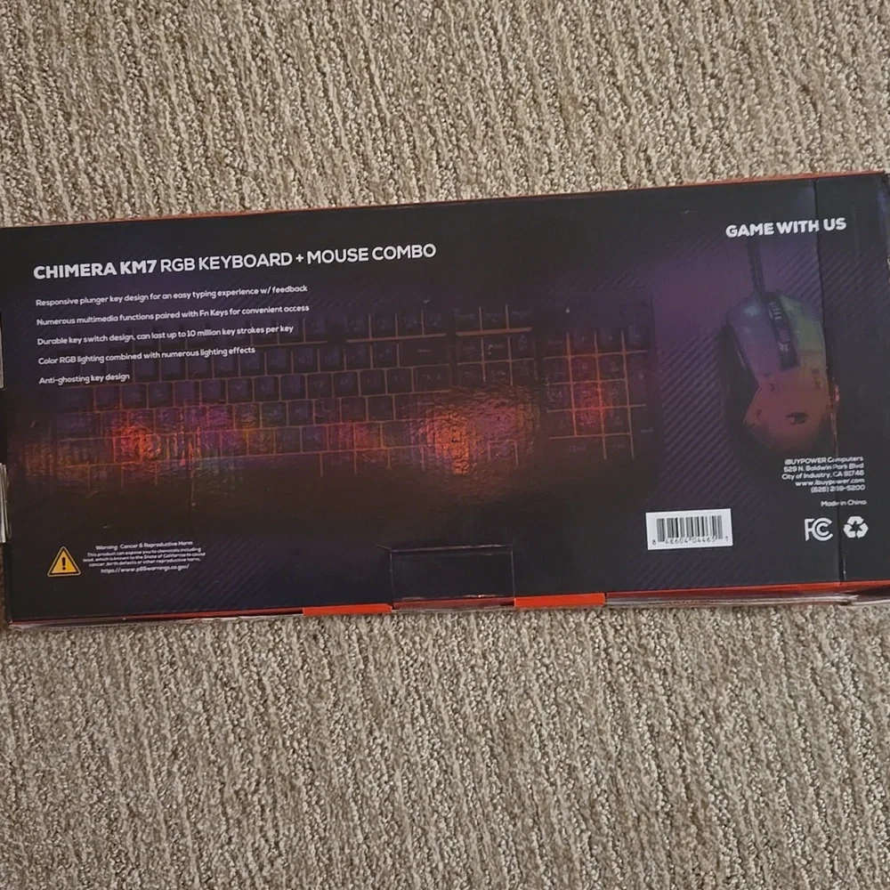 Chimera KM7 RGB Keyboard and Mouse Combo - Black